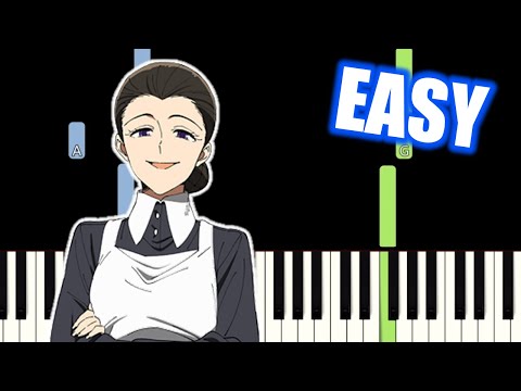Yakusoku no Neverland Episode12 Finale OST - Main Theme / "Isabella’s Lullaby" - EASY Piano Tutorial