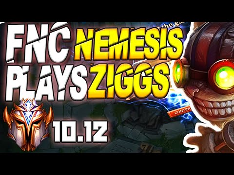Fnatic Nemesis Plays Ziggs vs Kassadin Mid Lane - 10.12