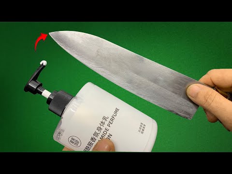 Jednoduchá metoda broušení nože činí každý nůž ostrý jako břitva | CrationTips365