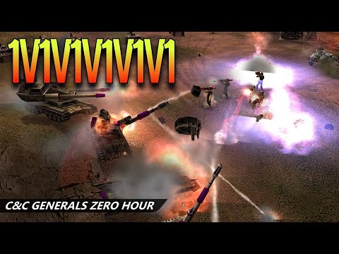 1v1v1v1v1v1 Free For All | Laser General | Defcon 6