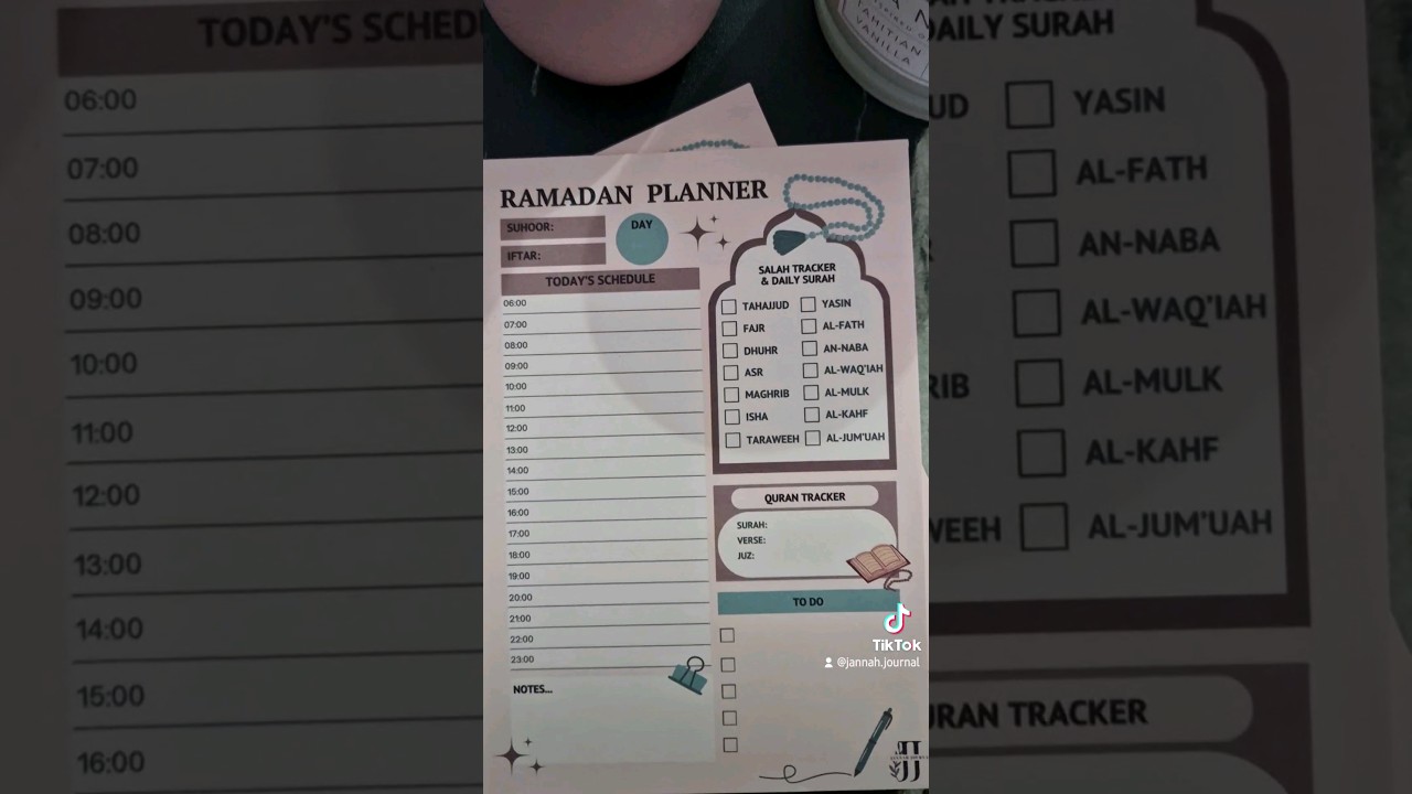 Ramadan Planner | Ramadan Gift Ideas #ramadan #ramadangift #ramadanplanner