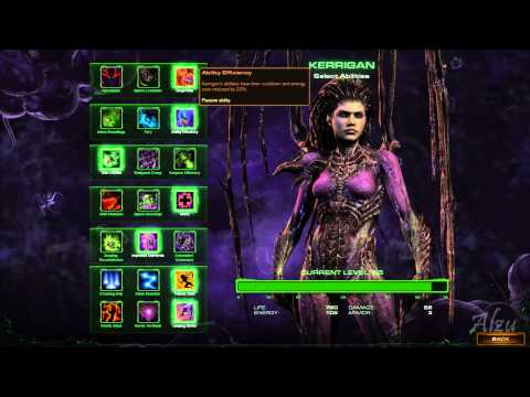 Starcraft 2: Heart of the Swarm - All Abilities & Skills of Kerrigan