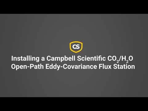 Installing a Campbell Scientific CO2/H2O Open-Path Eddy-Covariance Flux Station