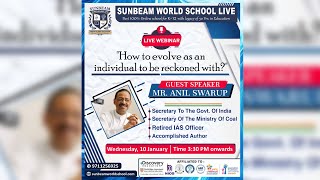 LIVE WEBINAR (GUEST &ndash; MR ANIL SWARUP)