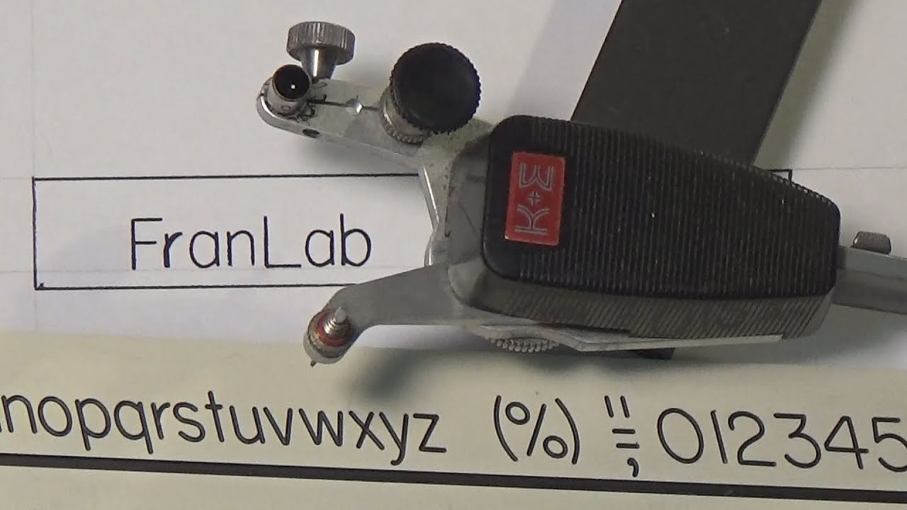 Trying Out The Leroy Lettering Kit