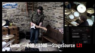 Video thumbnail for Line 6 StageSource L2t and HD500 - Is this the best you can sound without an amp? by Andertons Music Co