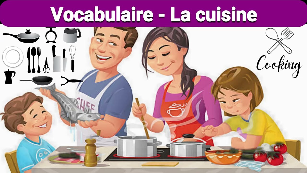 Le vocabulaire de la cuisine française 🍽️🥄🔪🍳🧂🫕