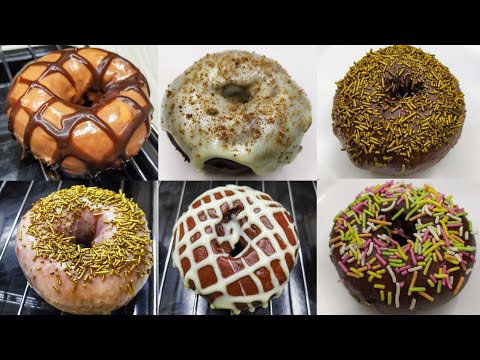 Soft donuts with 3 ganache recipes by fahmida food court | how to make chocolate donuts | 