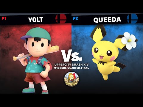 UpperCity Smash XIV - Queeda (Pichu) vs y0lt (Ness) - Winners Quarter-Final.