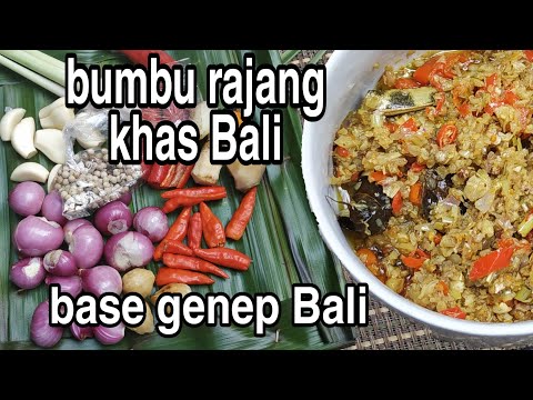 BASE GENEP BALI | cara membuat bumbu rajang Bali
