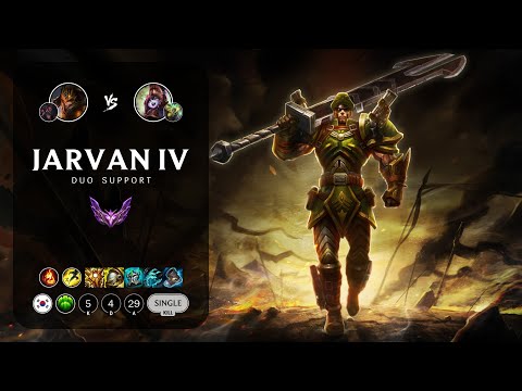 Jarvan IV Support vs Lulu - KR Master Patch 13.11