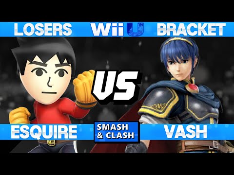 S&C 08 - Vash (Marth) vs Esquire (Mii Brawler) - SSB4 Losers - Smash Wii U