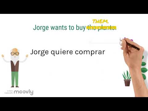 How to use and form direct object pronouns in Spanish - easy animated explanation for beginners
