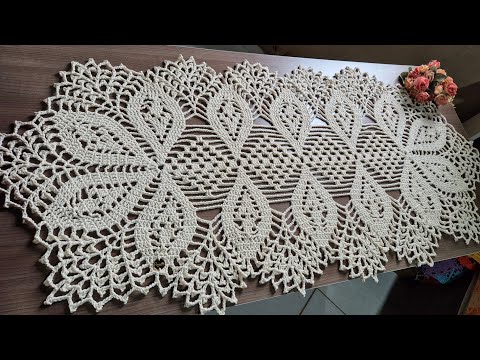 Caminho De Mesa CHARME /Passo a Passo /@Rogercroche2