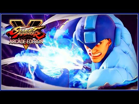 STREET FIGHTER 5 : Arcade Edition - NEW UPDATE Mega Man And Roll SKINS Trailer 2019 (HD)