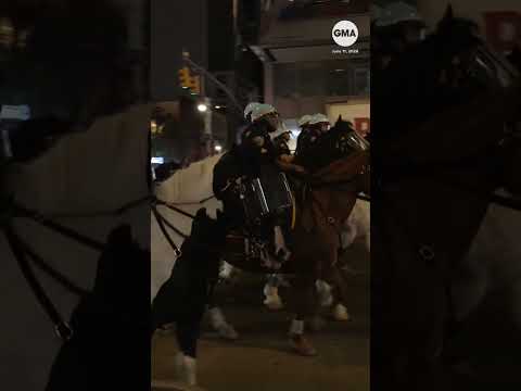 Rowdy fans pour into NYC streets after NBA Finals game