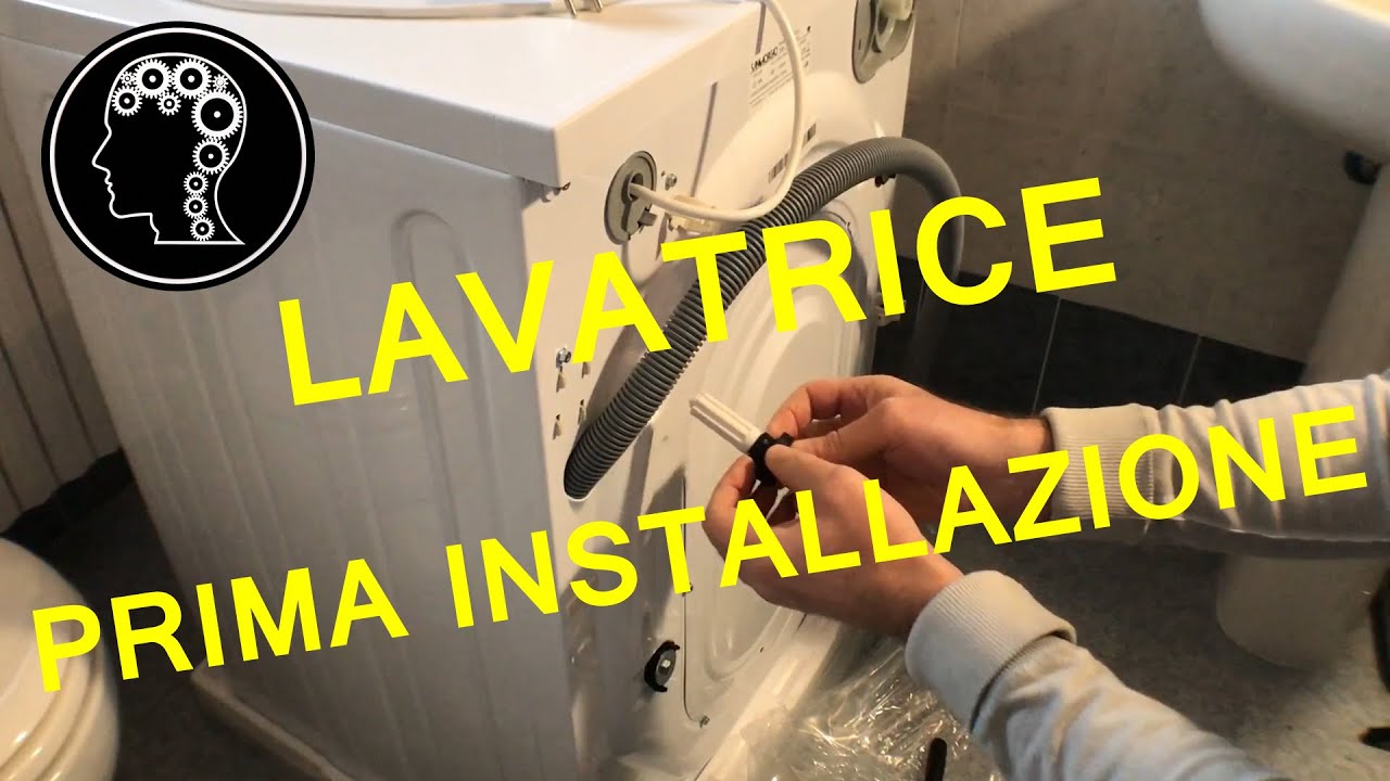 come fare la prima installazione di una lavatrice