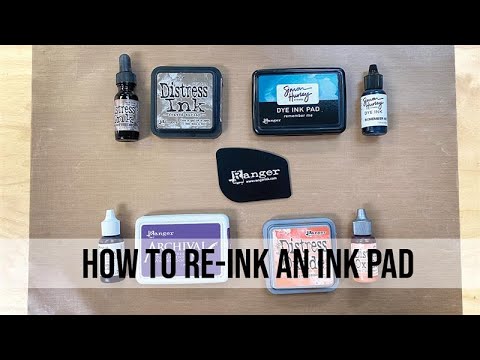 How to Re-Ink An Ink Pad