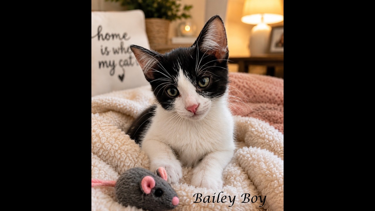 Enlarge BAILEY BOY, a ADOPTABLE Domestic Short Hair in Monrovia, CA video 4/5