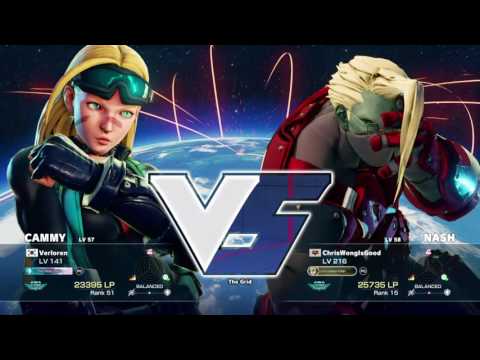 Street Fighter V Chris Wong (Nash) Vs Verloren (Cammy) Long Set