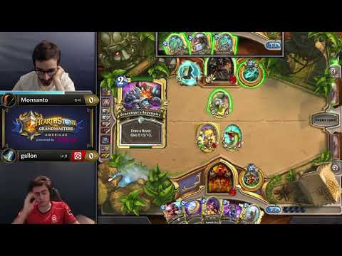 Monsanto vs gallon - Group A Decider - Hearthstone Grandmasters Americas 2020 Season 1 - Week 2