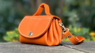 Leather Pumpkin Bag PDF Pattern DIY Tutorial