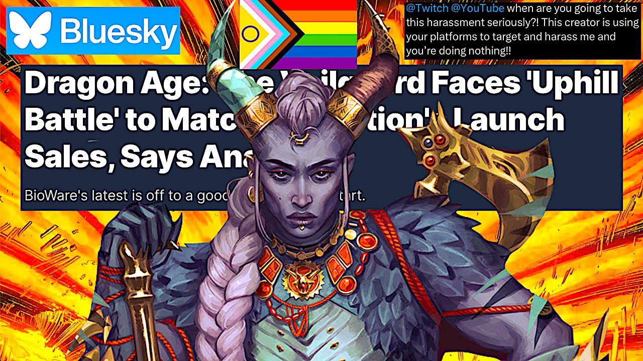 BioWare Fans Demand Anti-Woke YouTubers DEPLATFORMED + Dragon Age Veilguard Sales IMPLODE