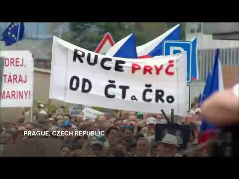 Czechs rally against government plan to overhaul funding of public broadcasters
