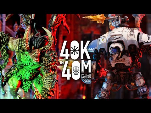 Khorne vs Imperial Knights. Will oil be spilled for the Blood God? Warhammer 40k in 40m