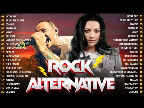 Alternative Rock Of The 90s 2000s - Linkin park, Metallica, Creed, AudioSlave, Hinder, Evanescence