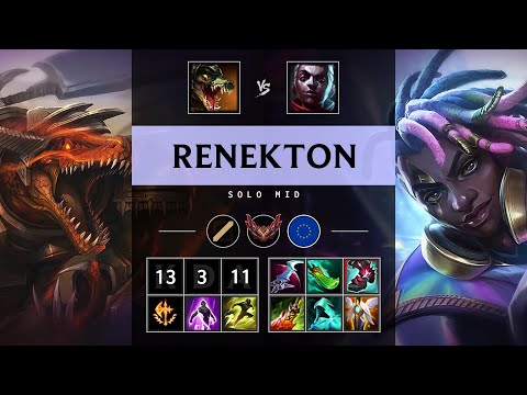 Renekton Mid vs Ekko - EUW Grandmaster Patch 25.18