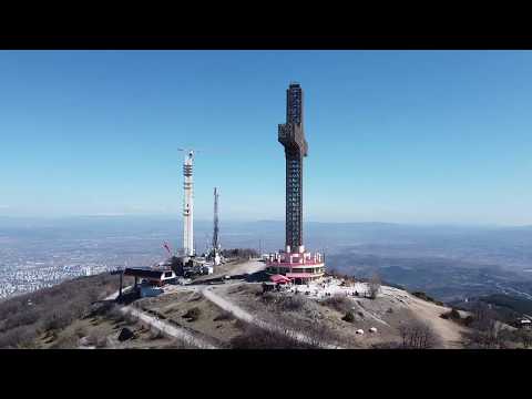 Panoramic video from Millenium Cross - Vodno, Skopje