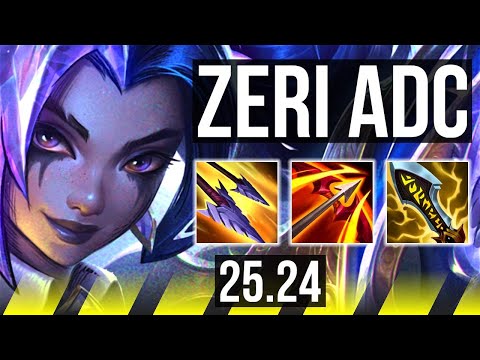ZERI & Yuumi vs YUNARA & Gragas (ADC) | Good KDA: 17/2/4 | EUW Master | 25.24