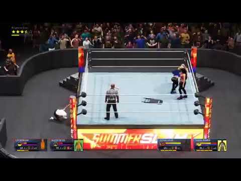 Liv Morgan and Alexa Bliss vs Zelina Vega and Sasha Banks