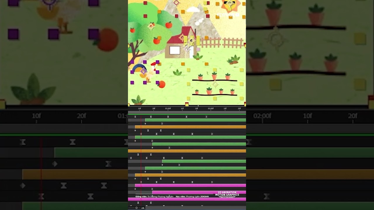 2D Animation & Motion Graphic Cơ Bản Online - Keyframe