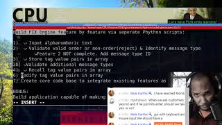 FIX Engine project update for CPU channel