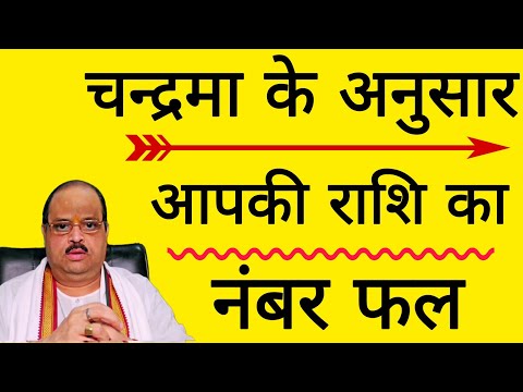 चन्द्रमा के अनुसार आपकी राशि का नंबर फल | #astroguru #yogi