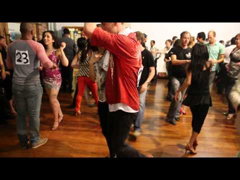 Salsa Social dancing at Melbourne's Jack and Jill Competition 2013