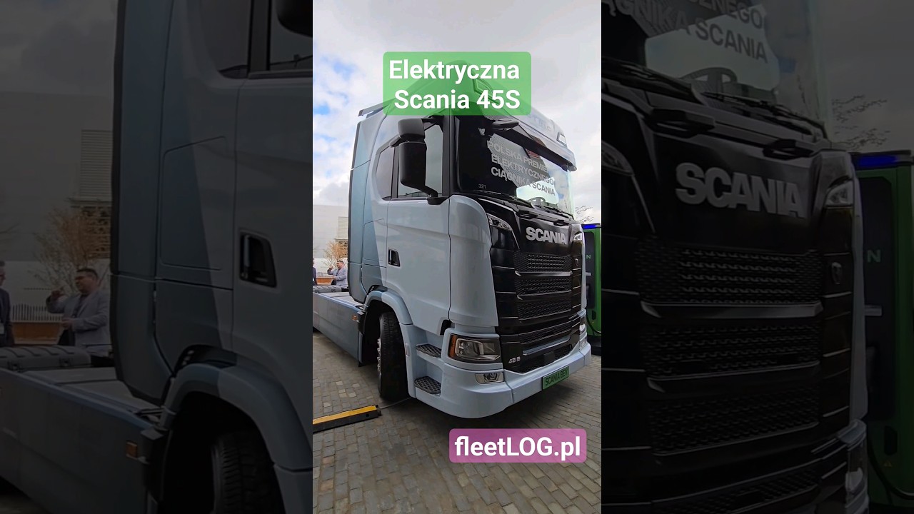 Elektryczny ciągnik siodłowy #Scania 45S #shorts