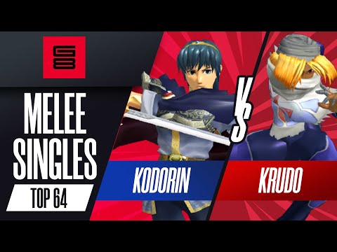 Kodorin vs Krudo - Top 64 Melee Singles - G8 | Marth vs Sheik