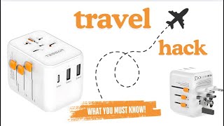 Essential travel tip: Universal plug adapter review | Perfect for global travelers!