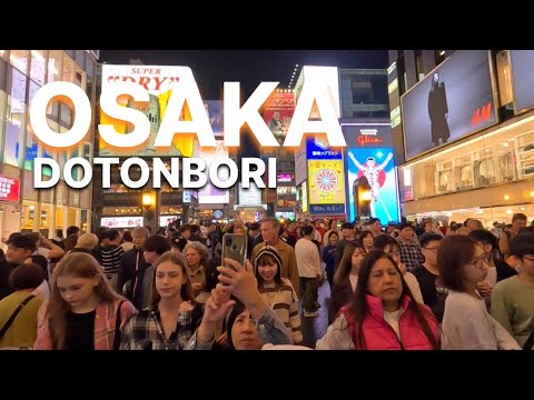 INSANAMENTE lotado em DOTONBORI, OSAKA - JAPÃO | O lugar MAIS lotado de OSAKA | Novembro de 2023