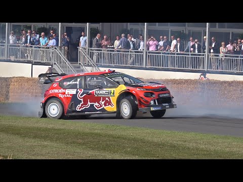 Citroën C3 WRC (370HP) with Mads Østberg FLATOUT up the Goodwood Hillclimb!