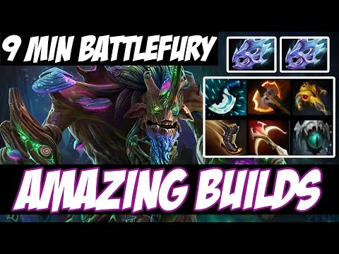 9 MIN BATTLEFURY WITH TREANT PROTECTOR !!! - Amazing Builds vol 9 - Dota 2