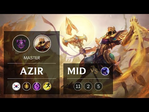 Azir Mid vs Ryze - KR Master Patch 9.5