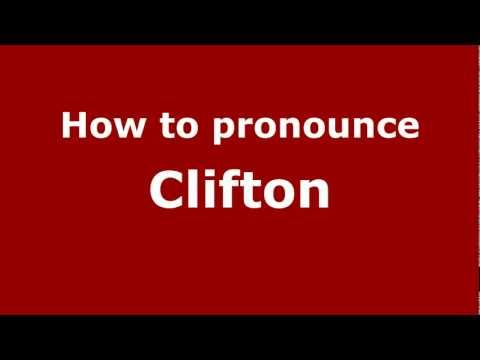 How to pronounce Clifton