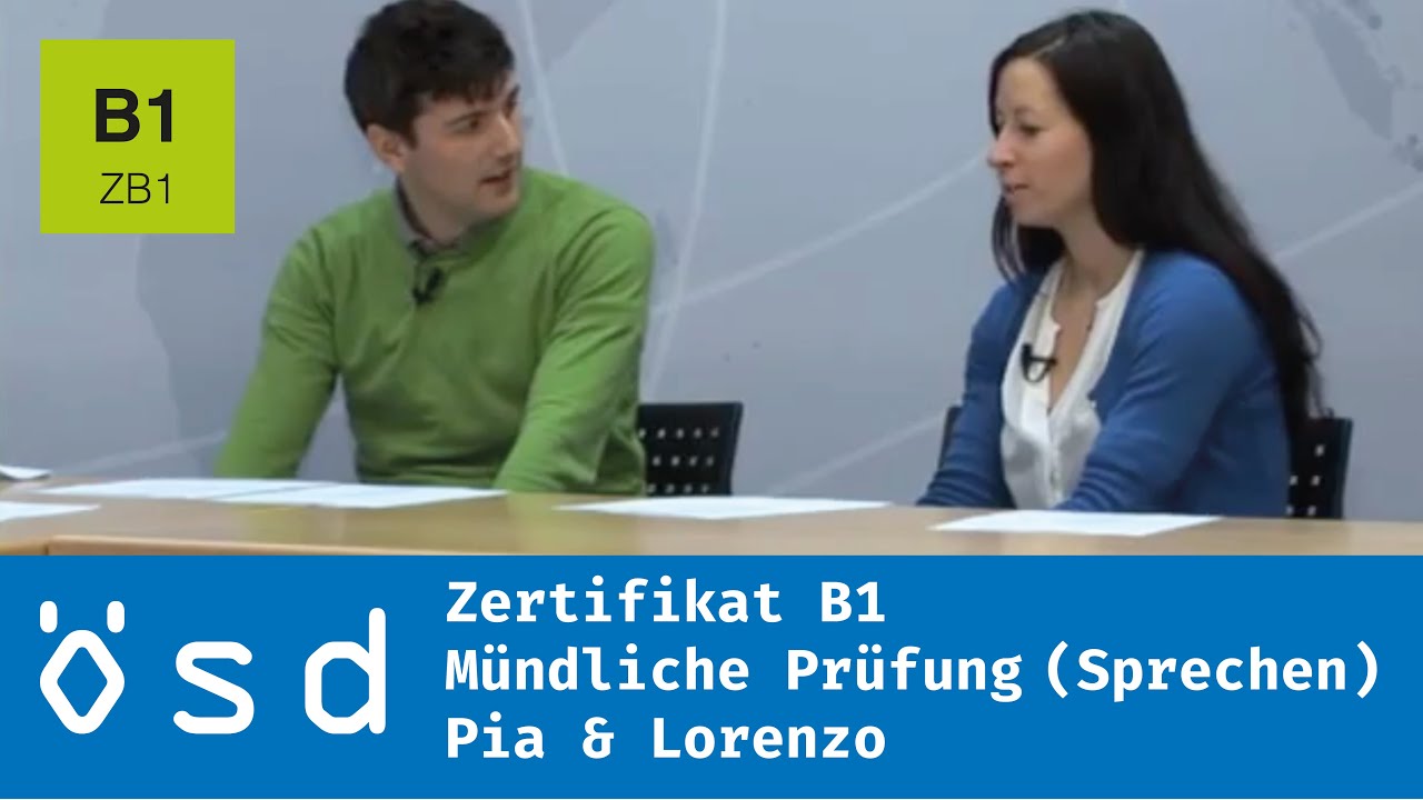 ÖSD Zertifikat B1 – Mündliche Prüfung (Sprechen)