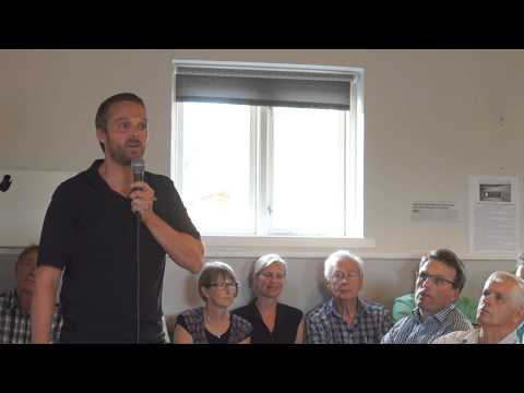 Møde om motervej i skivholme forsamlingshus