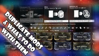 Warframe - Duplicate Mods & What to Do with Them