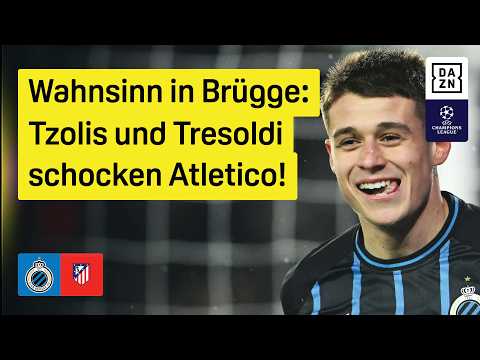 Tresoldi & Lookman treffen: Club Brügge - Atletico Madrid | Playoffs | UEFA Champions League | DAZN